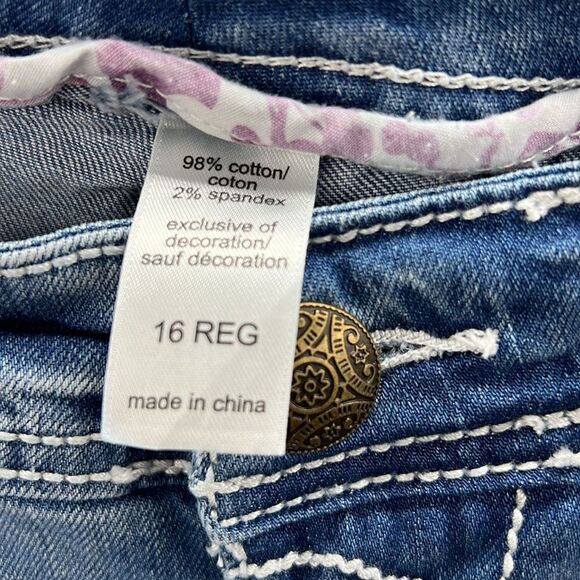 Maurices original distressed size 16 reg denim capri - Picture 3 of 5